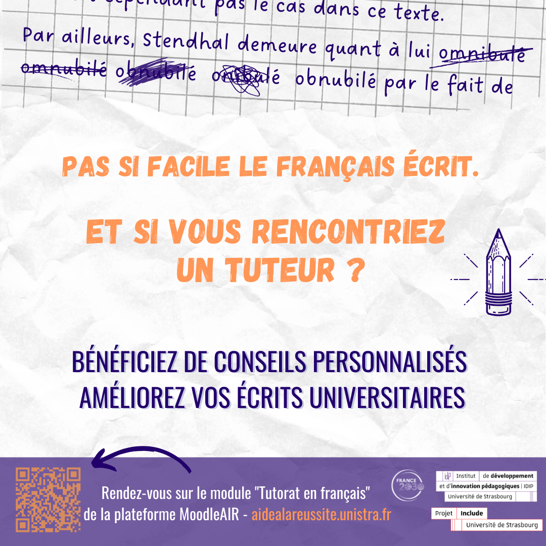 Améliorez vos écrits universitaires grâce au tutorat en français