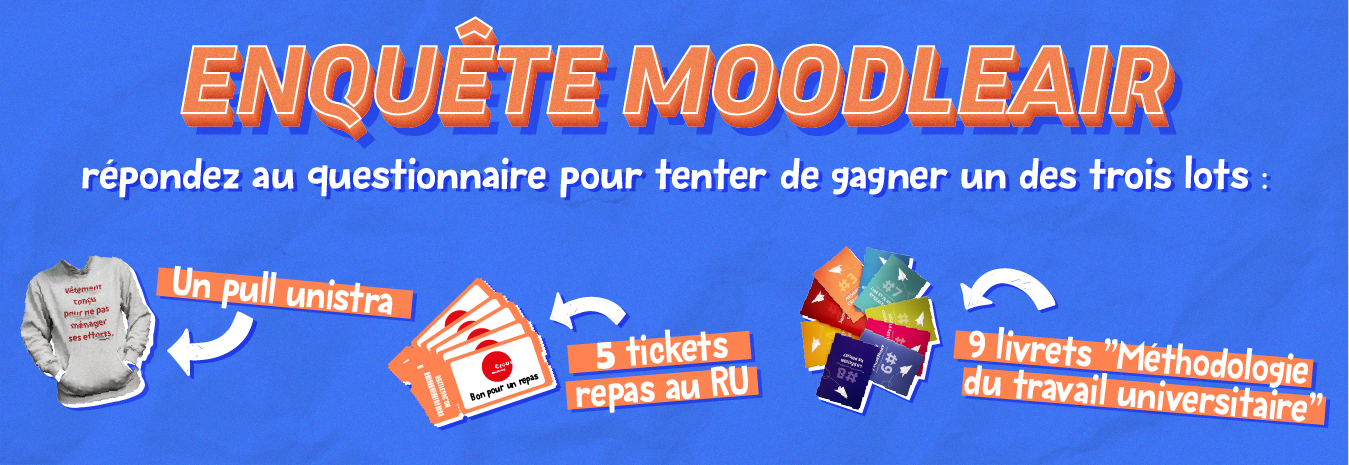 Enquête MoodleAIR, répondez au questionnaire pour tenter de gagner un des trois lots